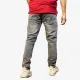 Men's Washed Black Slim Fit Stretch Jeans | Premium Casual Denim
